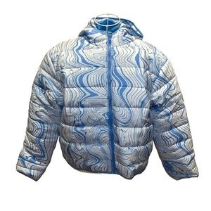 New Light Blue XS Short Puffer Jacket Coat Wild Fable NWOT